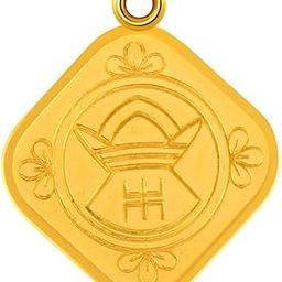 24Kt (995) Pooja Kalash Yellow Gold Coin Cum Pendant - 1 Gram-image-72