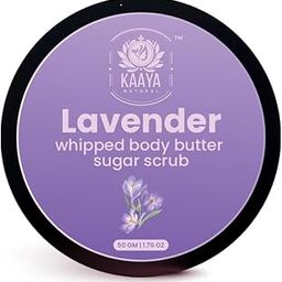 Kaaya Natural Lavender Whipped Body Butter Sugar Scrub | Skin Brightening | Treats Hyperpigmentation | Tan Removal | Unisex | 50 Gm-7