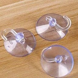 KANABEE Transparent Rubber Vacuum Sucker Hooks Hanger Strong Suction Cup Bathroom Kitchen Window Wall Accessories- Pack of 9-image-21