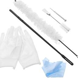 Vaguelly 1set Saxophone Cleaning Kit Flute Clarinet Care Tools Includes Wipe Cloth Brush and Maintenance Accessories for Woodwind Instrument Cleaning-image-9