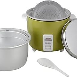 Panasonic Aluminum Automatic Cooker Warmer With Extra Cooking Pan (5 Inch, Green, Outer Lid), 1.8 Litre-27