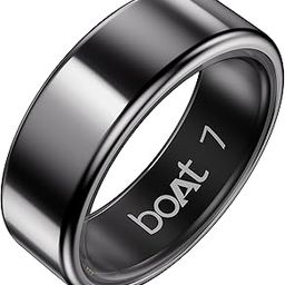 boAt New Launch SmartRing Active Plus, Auto Heart Rate, Sleep, SpO2, Stress & Skin Temperature Monitor, Stainless-Steel Build, Lightweight, 30-Days Battery, Magnetic Charging Case(7, Midnight Black)-10