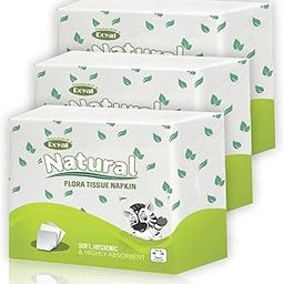 ROYAL NATURAL Paper Napkin 50 Pulls Regular Size 30 x 30 cm Multi-purpose Tissue Papers||White Paper Napkins For Home, Kitchen, Office, Cafe (White, Pack of 3)-image-29