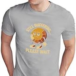 Still Buffering | Printed Casual Half Sleeve Round Neck T-Shirt for Unisex | Graphic Printed T-Shirt for Men and Women | CJGNRL-20-image-29