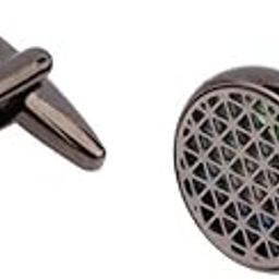 the tie hub Classic Gunmetal Round Cufflinks – Timeless Design, Premium Formal Accessory-picture-13