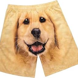 Summer Shorts Boardshorts Beach Outdoor Sports Causal Printed Shorts for Men L Light Brown-image-64