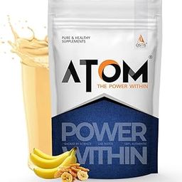 AS-IT-IS Nutrition ATOM Pea Protein, 29g Protein, Peak Muscle Gains & Fast Recovery, Easy Digest, Vegan Smooth & Delicious, 1Kg (1, Caramelized Banana)-29