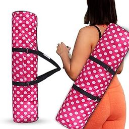 STRAUSS Yoga Mat Bag with Shoulder Strap | Washable & Durable Yoga Mat Cover Bag | Travel, Yoga & Gym Shoulder Bag | Along with Side Pocket | Ideal for Men & Women, (Pink)-image-68