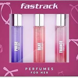 Fastrack Trance For Her 20Ml - Pulse For Her 20Ml And Beat For Her 20Ml Perfume - Eau De Parfum - Travel And Gift Set - Liquid-4