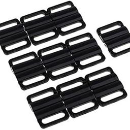 FABLOFT® 3X Bikini Bra Clips Hook Swimwear Clicker Bikini Accessories 14mm Black-46