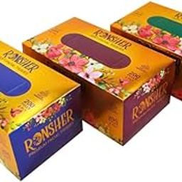 Ronsher | 2 Ply Luxury Facial Tissue Paper Box | Car Tissue |100 Pulls | Pack Of 3 | OBA-Free | Virgin Paper | Food Safe | Skin-Friendly | Suitable For Bedroom, Bathroom, Office, Cars-image-100