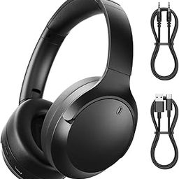 Meyaar D5 Made in India Over Ear Bluetooth Headphones with 70H Playtime, 40mm Bass Drivers, ANC Mic, Type-C Fast Charging, BTv 5.4, AUX Option, IPX5 Headphones Wireless with Mic (Black)-picture-10