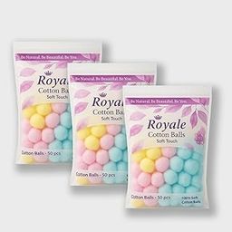 ROYALE COLOUR COTTON BALLS 50 PCS - PACK OF 3-image-12