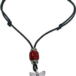 Cootan Cord with Oxidised Pendant for girls and Boys and women (RED)-image-39