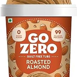 Go Zero Roasted Almond Low Calorie Guilt Free Icecream Tub, 500ml-image-48