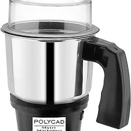 Polycad Chutney Jar with Lid for mixer grinder (350ML), Stainless Steel material, Silver, 1Pc MA01-image-30
