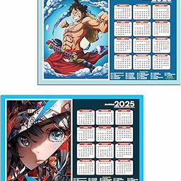 ESCAPER Anime Wall Calendar 2025 hanging (45 x 30 cm), Anime Wall Calendar 2025, One Piece Anime Wall Calendar 2025, Anime Gifts, Anime Wall Décor, New Year Calendar 2025-26