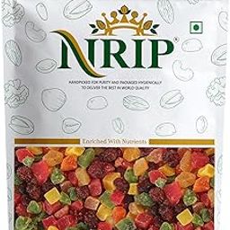 NRIP Dried Tropical Fruits Medley Mix 200 Gm (kiwi, mango, pineapple, strawberry, papaya, Black Raisin, cranberry)-image-95