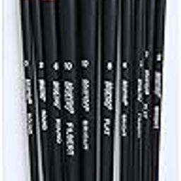 BRUSTRO Artists ’ White Bristle Set of 10 Brushes for Oil and Acrylic.-image-60