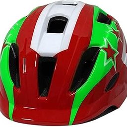 UJEAVETTE Kid Bicycle Helmet for Skating Cycling Rollerblading Green White Red-picture-20