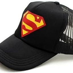 Superman Printed Halfnet Cap for Men/Boys & Women/Girls Black-image-5