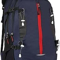 Half Moon 60L Internal Frame Travel Backpack with Detachable Daypack/Camping Hiking Trekking Bag Large Rucksack With for Men & Women-image-26