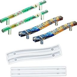 Curve Handle Mould Silicone Epoxy Resin Handles Moulds, Silicone Tray Handle Resin Casting Molds for DIY Coaster Tray Handles for Making Resin Tray, Serving Board, Fruit Platter, Jewelry Tray-picture-7