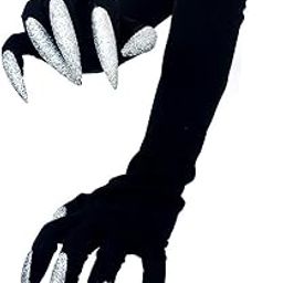 Halloween Costume Gloves Horror Long Fingernails Gloves Animal Wolf Paw Gloves for Halloween Cosplay Party Gloves-image-40