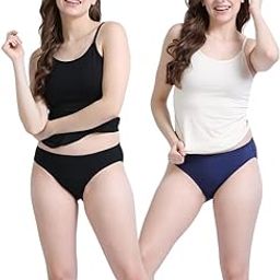 Classic Solid Hipster Cotton Stretch | Printed Underwear | Panties tor Women | Daily Use | Ultra-Soft Waist Elastic | Combo (Pack of 2)-21