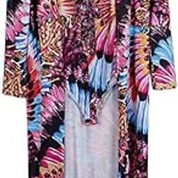 Tie Dyed One Piece Lace Up Swimsuit Cover Up Set Maxi Beach Dress S #2 | Clothing, Shoes & Accessories | Womens Clothing | Swimwear Multicolour-image-75