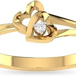 The Drusilla 18KT Yellow Gold Diamond Ring for Women(Gold)-image-67
