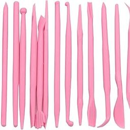ART RANGER Plastic Sculpture Tools 14 Pcs Mini Sculpting Fondant Flower Model Carving Group Soft Pottery Clay Shaping Pen-image-35