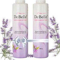 DeBelle Fragranced Face and Body Talc Combo Of 2 (400G Each) | Lavender Talcum Face Powder for men & Women-image-49