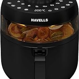 Havells Air Fryer Prolife Crystal | See-Through Window |85% Less Oil | 5L Pan |8 Presets Menu | Auto Restart | Touch Screen |Digital Display |Dehydrator Mode |1500 Watt & 2 Year Manufacturer Warranty-image-7