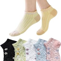 New Desigen Girls Women’s Comfort Ankle Length Socks No Show Low Cut Socks Multicolor (Free Size Pair Pack)-image-49