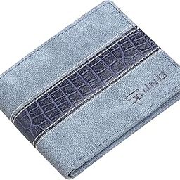 Blue Hunter Leather Wallet for Men I Top Grain Leather I RFID Protected I 10 Card Slots I 2 Currency Compartments-3