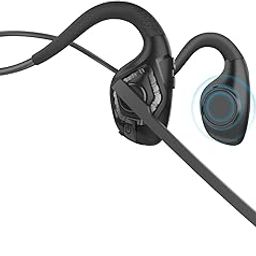 Bluetooth V5.3 Headphones w/Noise Cancelling Boom Mic, Open Ear Headset with Mic, Lightweight Comfortable Wireless Headset for Phone Call Office Meetings-10 Hrs Worktime-picture-15