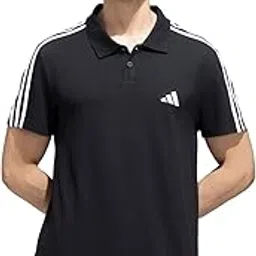 adidas Men's Striped Regular Fit Polo Shirt-picture-5