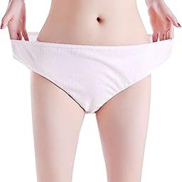 Panties for Women Disposable Plus Size Panties for Women, Use and Throw Disposable Panties Ideal for Travelling, Camping, Old Age, Hospital, Spa, Body Massage (10 Pices White)-image-126