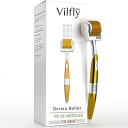 VILFLY Derma Roller for Hair Growth with 1 mm 192 Stainless Steel Needles for Hair Fall Control and Hair Thickening Safe Microneedling Tool to Activate Hair Follicles Reduce Acne Scars and Repair Damaged Hair-38