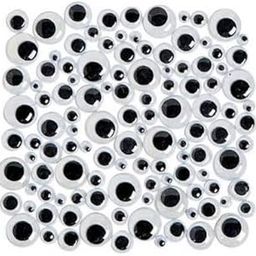 Googly Eyes for Making Stuffed, Soft Toys, Dolls, Artistry (5 Sizes, Black and White)-picture-11