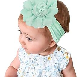 SYGA Baby Headband, Rosebud Nylon Stretchable Soft Elastic Combination Hairbands For Newborn Infant Toddler Kids 0-3 Year - (Mint Green)-image-92