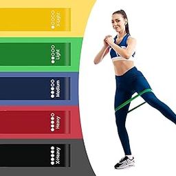 Zomoza 5 Colors Yoga Resistance Rubber Bands Indoor Outdoor Fitness Equipment 0.35mm-1.1mm Pilates Sport Training Workout Latex Bands-image-99