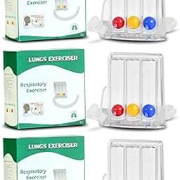 HYZIK 3 Ball Spirometer, Lung Exerciser, Respiratory Exerciser, Breathing Exercise, Respirometer, Breath Measurement System & Deep Breathing Lung Exerciser | (3)-image-64