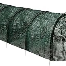 THE STYLE SUTRA Garden Tunnel Shade Net Cover Portable Cloche Hoops for Courtyard Patio Farm Green-image-39
