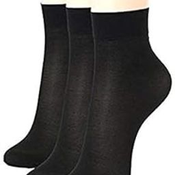 CH FASHION Women's Transparent Socks, Sheer Ankle Stockings Pack of 3 Pairs-picture-50