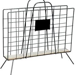 INDIAN DECOR. 38660 Magazine Rack Metal Magazine Newspaper Rack Holder Organiser Floor Stand Office Storage Rustic - Black-image-84