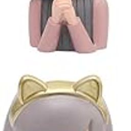MERISHOPP 2X Small Cute Girl Resin Succulent Pots Flower Pot Bonsai Pots Cat-image-48