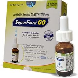 Sundyota Lifecare Superflora Gg Probiotic Supplement Drops|Specially Designed For Baby For Colic Pain,Digestion & Diarrhoea|5X Superior Efficacy|Flavor-Less Lactobacillus Probiotic|8Ml Pack-23