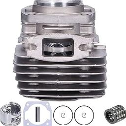 Sadaiv NipunUniversal 58CC Cylinder Block for Chainsaw | Compatible with GT Shakti, Green Garden | Complete Piston Full Set for Heavy-Duty Wood Cutting Machines | High-Performance Engine Spare Parts-0